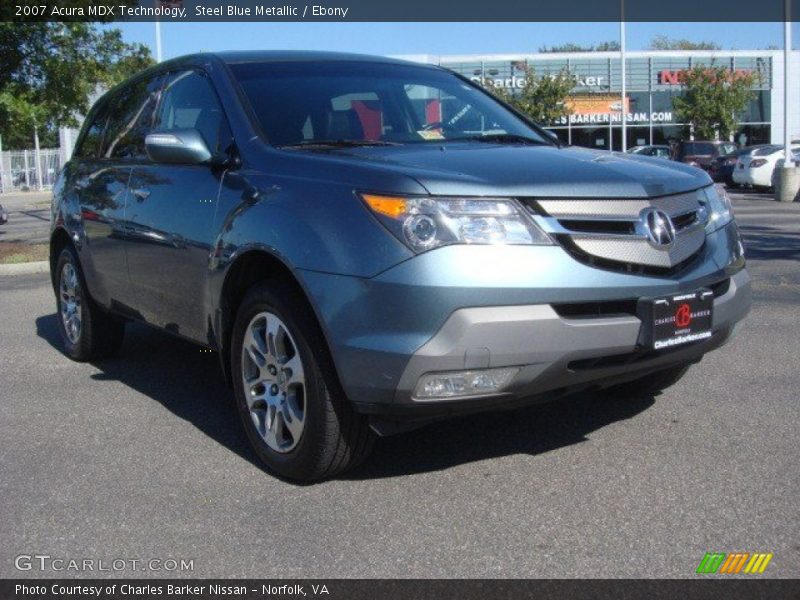Steel Blue Metallic / Ebony 2007 Acura MDX Technology