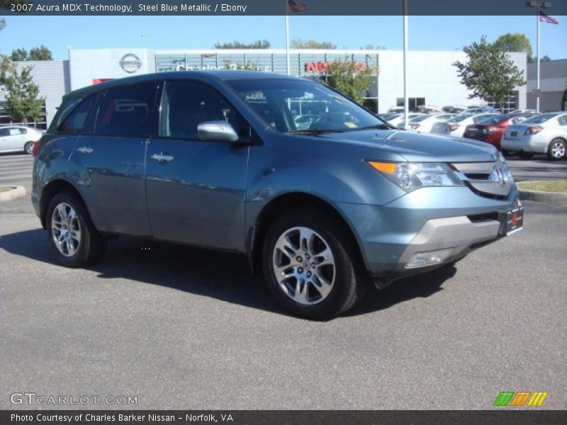 Steel Blue Metallic / Ebony 2007 Acura MDX Technology