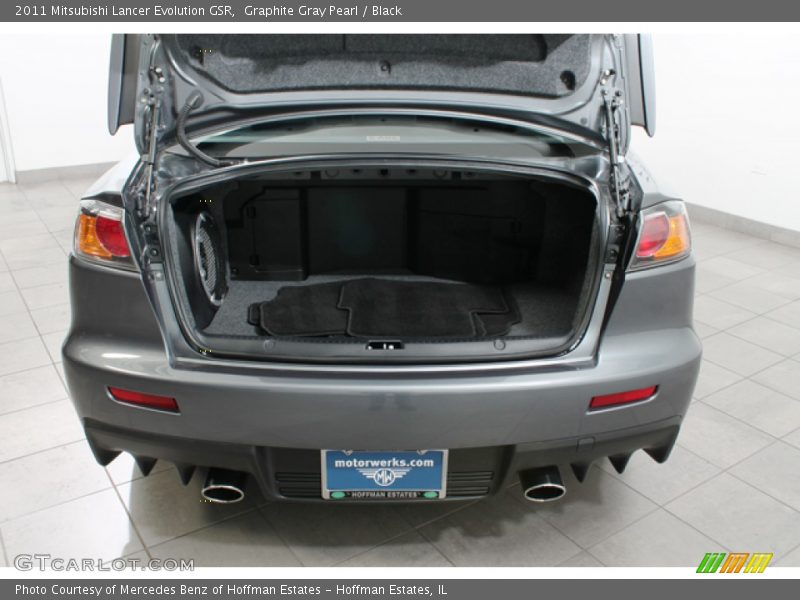 Graphite Gray Pearl / Black 2011 Mitsubishi Lancer Evolution GSR