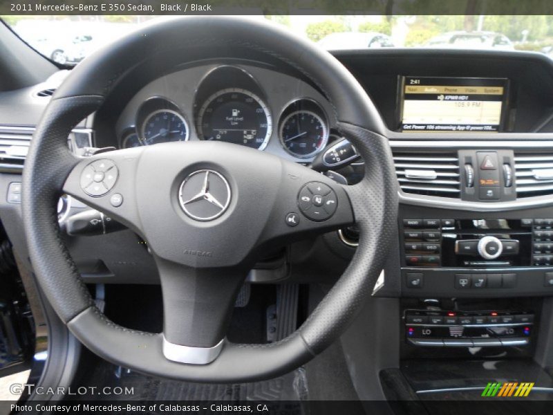 Black / Black 2011 Mercedes-Benz E 350 Sedan