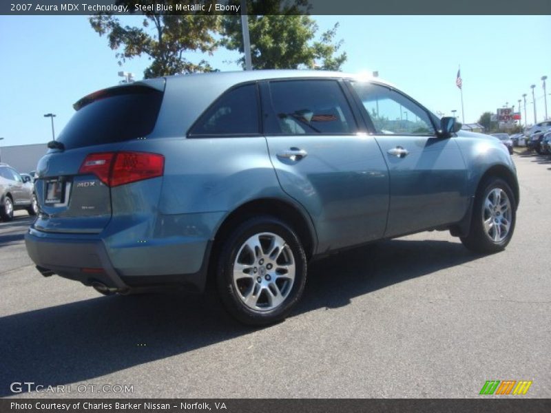 Steel Blue Metallic / Ebony 2007 Acura MDX Technology
