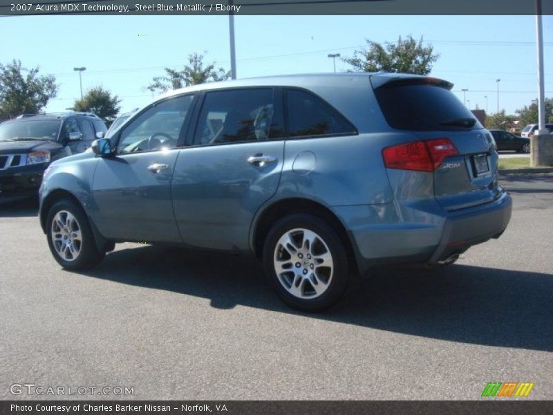 Steel Blue Metallic / Ebony 2007 Acura MDX Technology