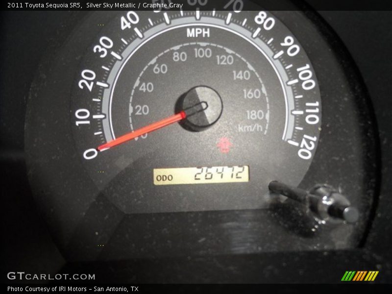 Silver Sky Metallic / Graphite Gray 2011 Toyota Sequoia SR5