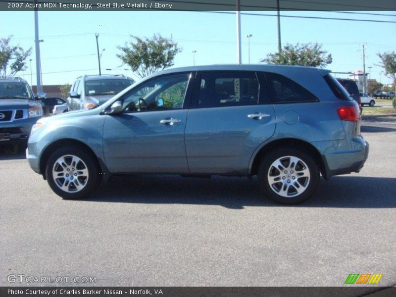 Steel Blue Metallic / Ebony 2007 Acura MDX Technology