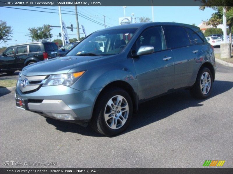 Steel Blue Metallic / Ebony 2007 Acura MDX Technology