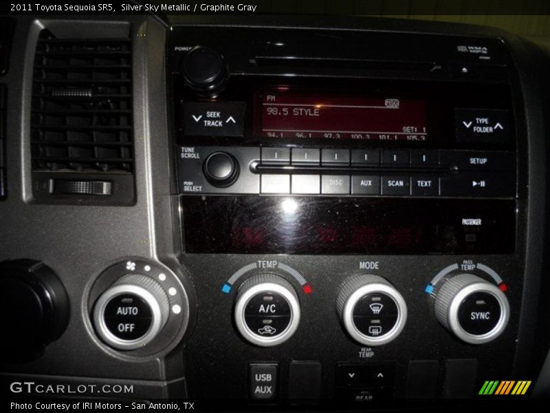 Silver Sky Metallic / Graphite Gray 2011 Toyota Sequoia SR5