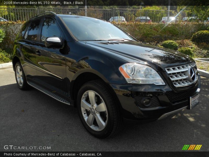 Black / Black 2008 Mercedes-Benz ML 350 4Matic