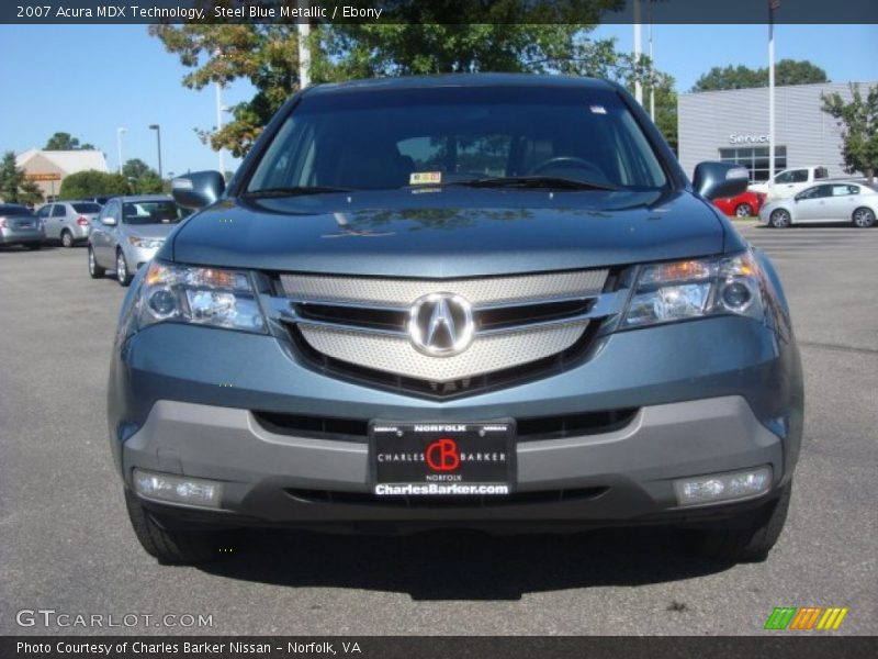 Steel Blue Metallic / Ebony 2007 Acura MDX Technology