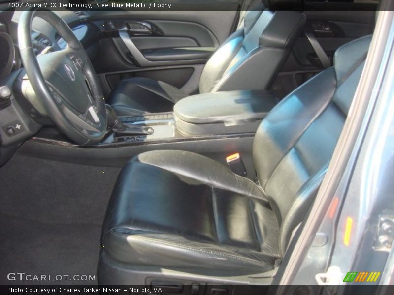Steel Blue Metallic / Ebony 2007 Acura MDX Technology