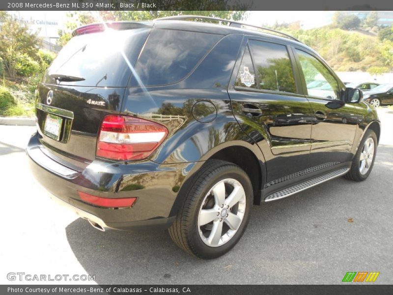 Black / Black 2008 Mercedes-Benz ML 350 4Matic