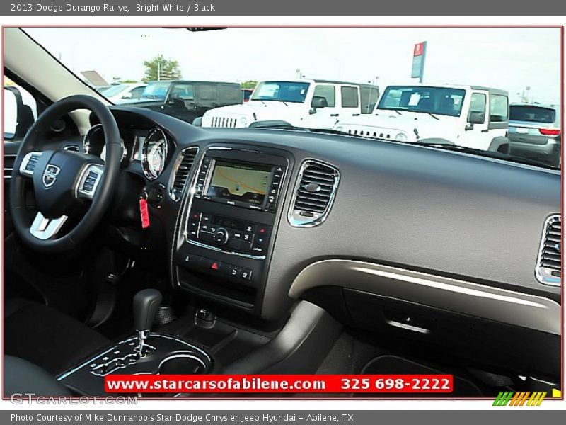 Bright White / Black 2013 Dodge Durango Rallye