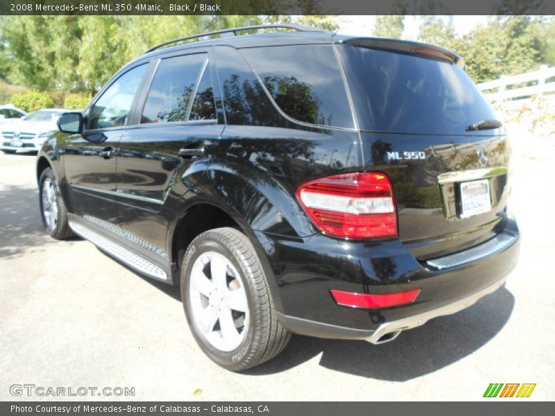 Black / Black 2008 Mercedes-Benz ML 350 4Matic