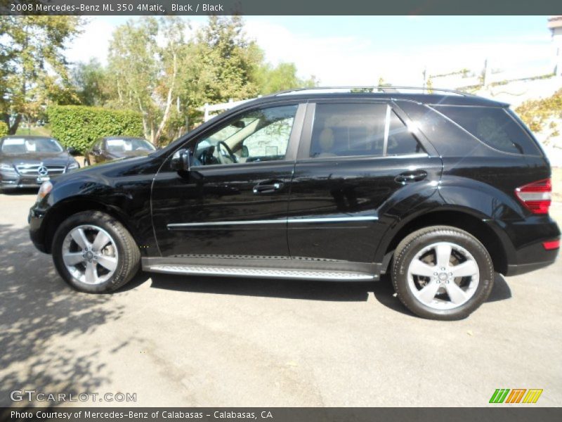 Black / Black 2008 Mercedes-Benz ML 350 4Matic
