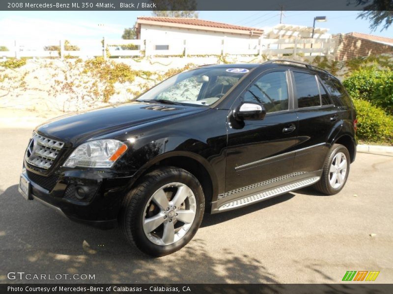 Black / Black 2008 Mercedes-Benz ML 350 4Matic