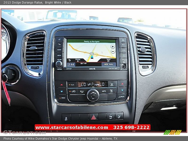 Bright White / Black 2013 Dodge Durango Rallye