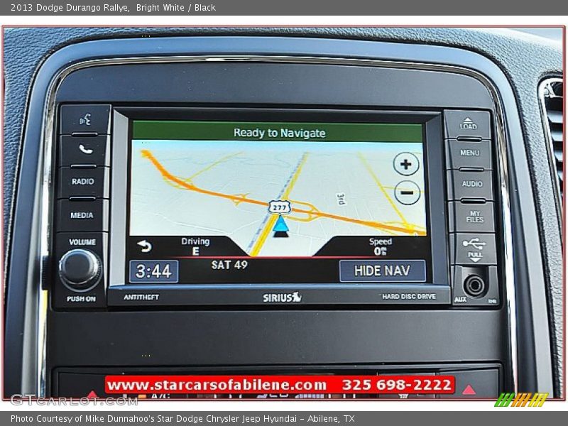 Bright White / Black 2013 Dodge Durango Rallye