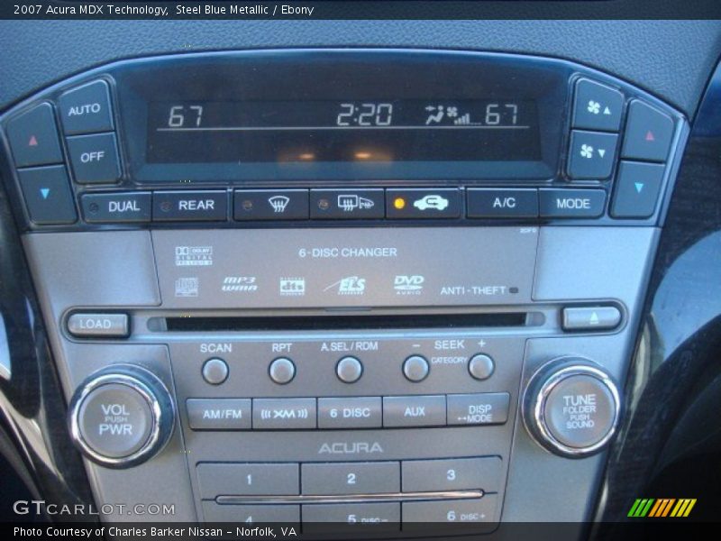 Steel Blue Metallic / Ebony 2007 Acura MDX Technology