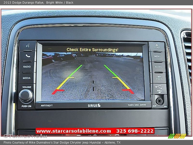 Bright White / Black 2013 Dodge Durango Rallye
