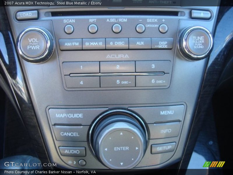 Steel Blue Metallic / Ebony 2007 Acura MDX Technology