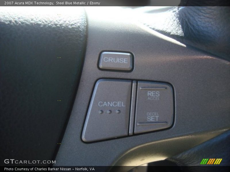 Steel Blue Metallic / Ebony 2007 Acura MDX Technology