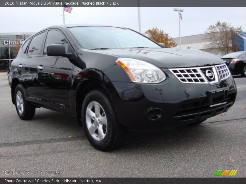 Wicked Black / Black 2010 Nissan Rogue S 360 Value Package