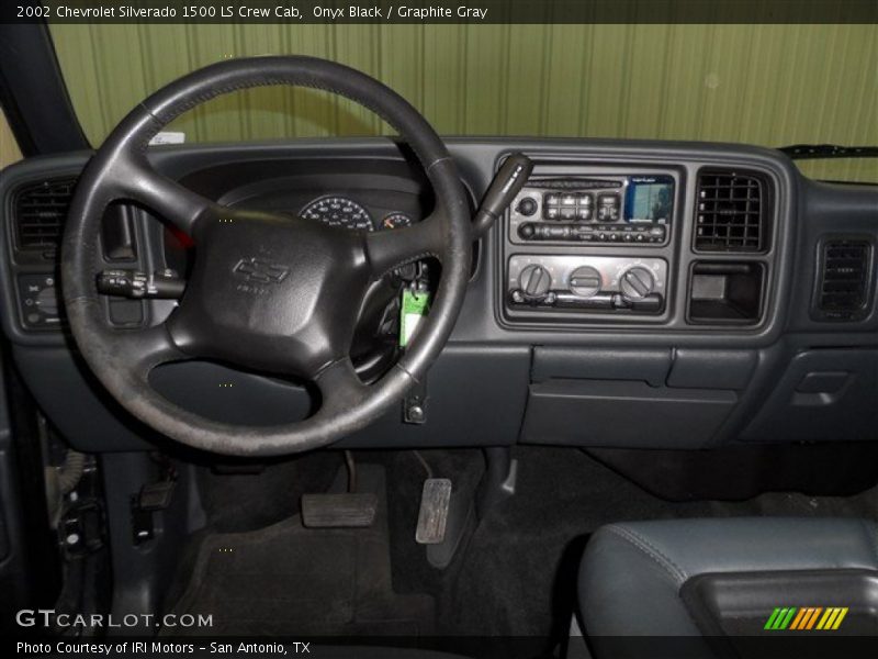 Onyx Black / Graphite Gray 2002 Chevrolet Silverado 1500 LS Crew Cab