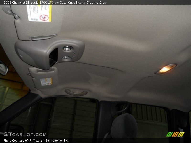 Onyx Black / Graphite Gray 2002 Chevrolet Silverado 1500 LS Crew Cab