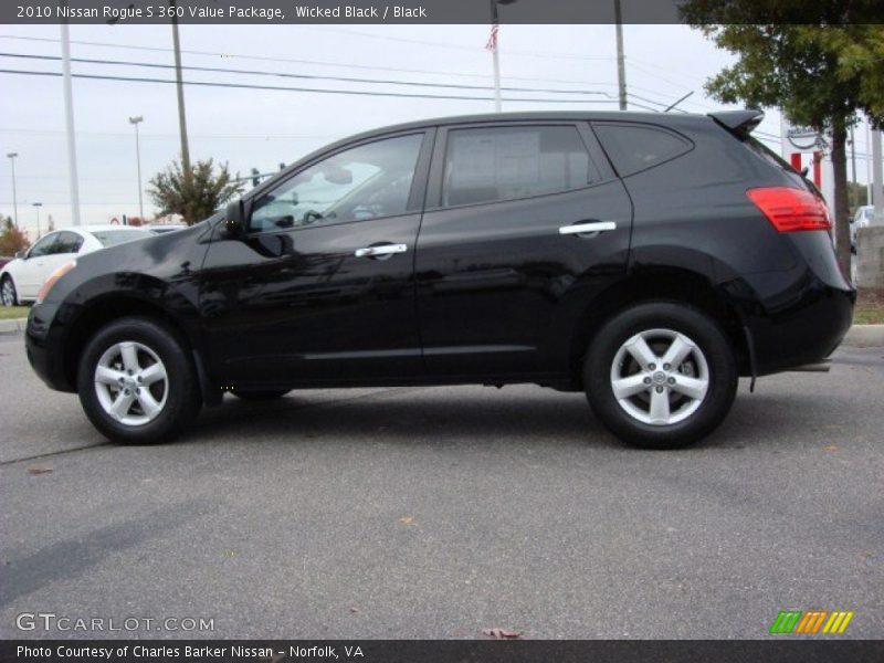 Wicked Black / Black 2010 Nissan Rogue S 360 Value Package
