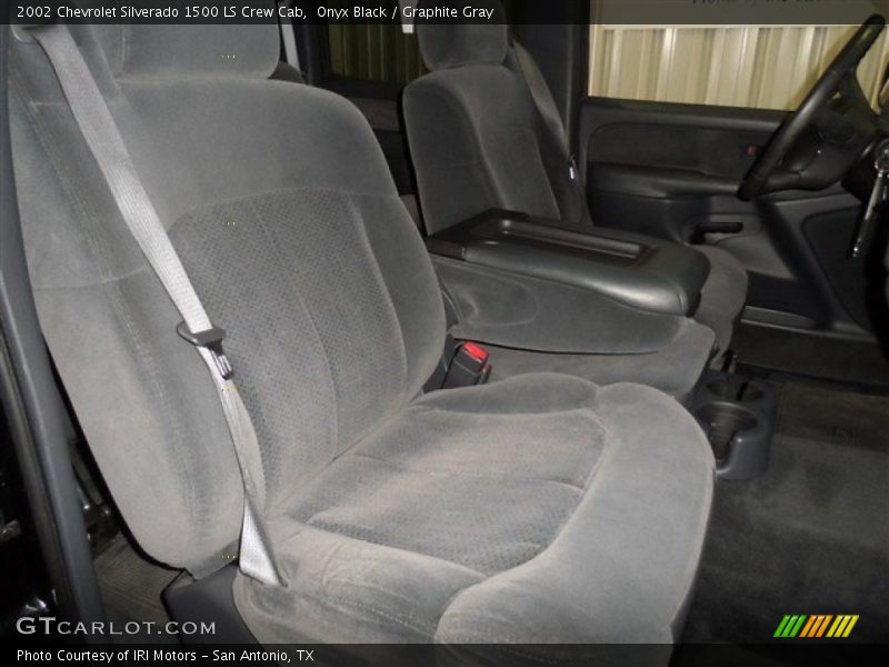 Onyx Black / Graphite Gray 2002 Chevrolet Silverado 1500 LS Crew Cab