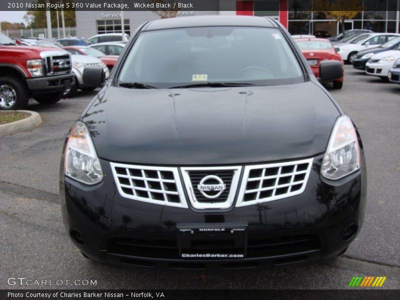 Wicked Black / Black 2010 Nissan Rogue S 360 Value Package