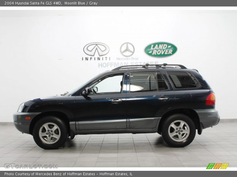 Moonlit Blue / Gray 2004 Hyundai Santa Fe GLS 4WD
