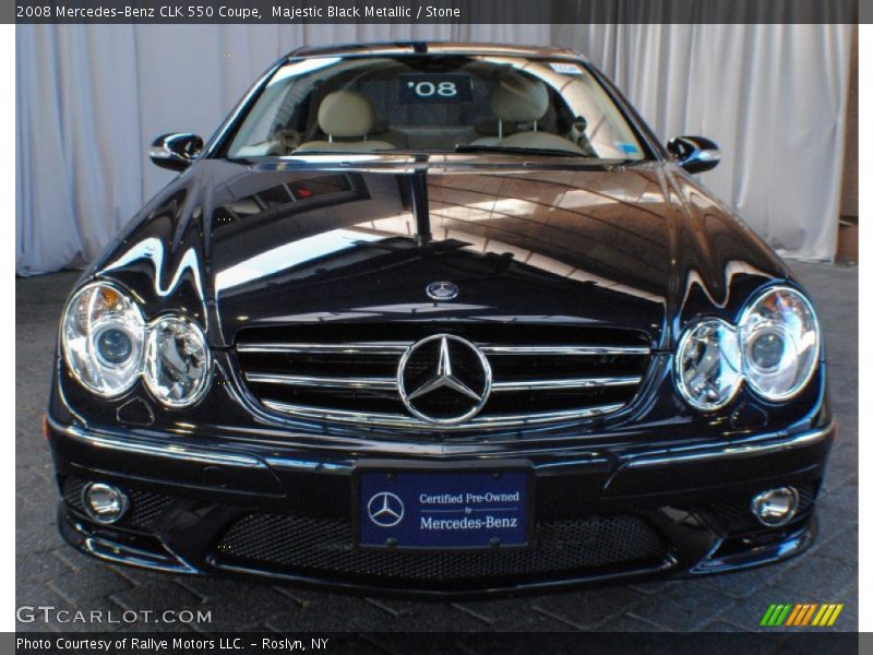 Majestic Black Metallic / Stone 2008 Mercedes-Benz CLK 550 Coupe