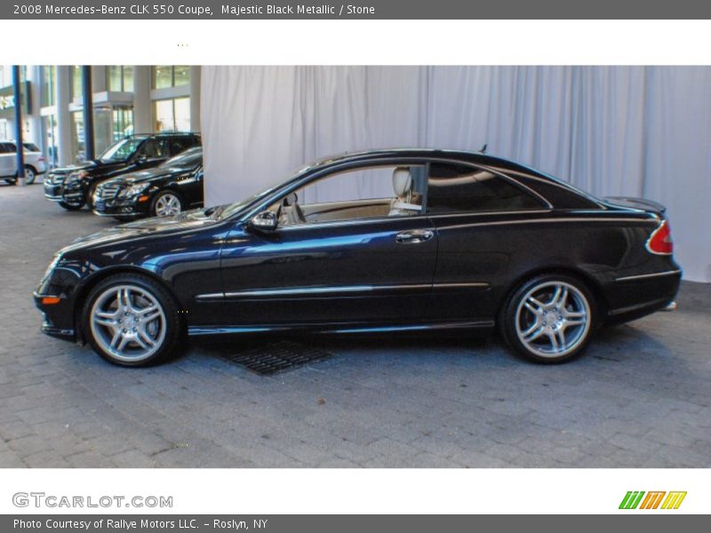 Majestic Black Metallic / Stone 2008 Mercedes-Benz CLK 550 Coupe
