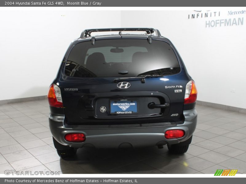 Moonlit Blue / Gray 2004 Hyundai Santa Fe GLS 4WD