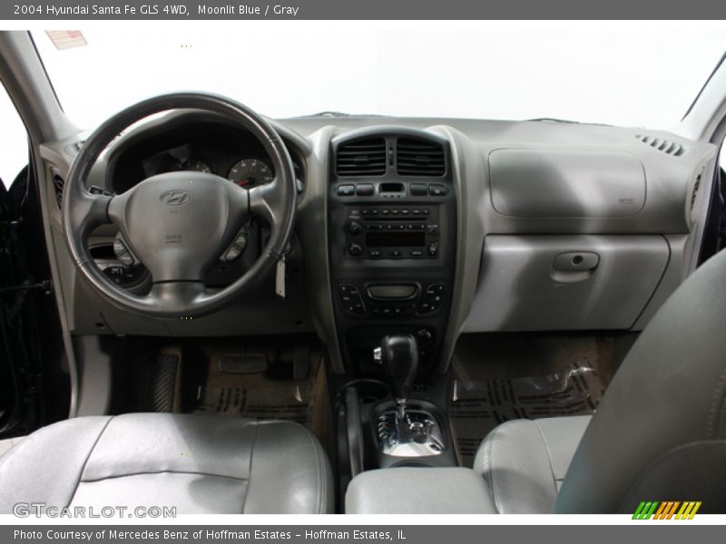 Moonlit Blue / Gray 2004 Hyundai Santa Fe GLS 4WD