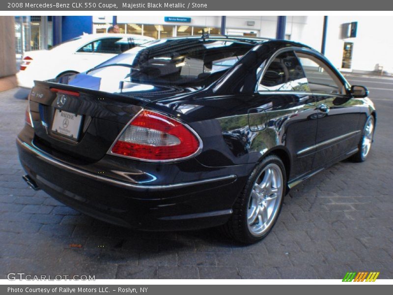 Majestic Black Metallic / Stone 2008 Mercedes-Benz CLK 550 Coupe