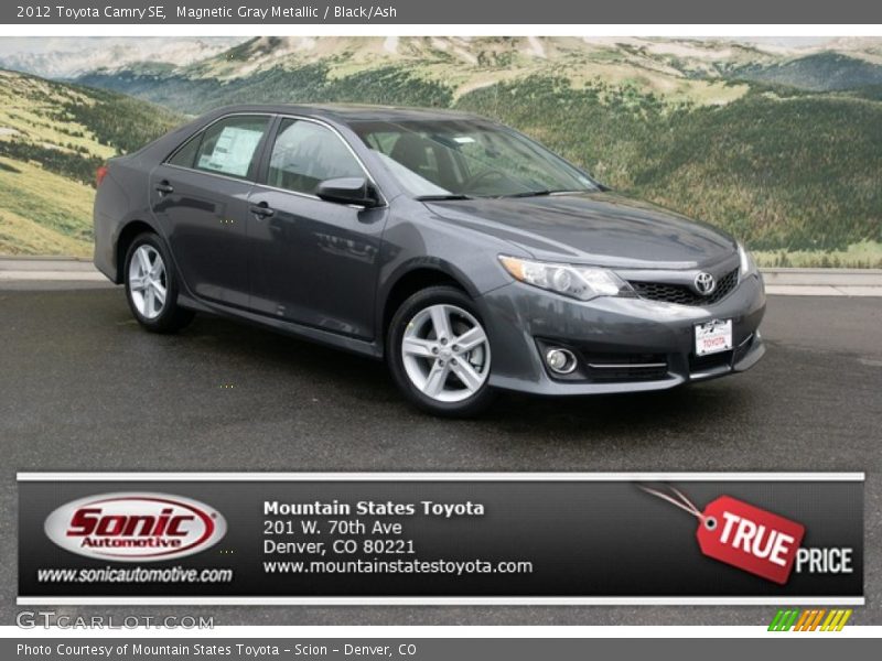 Magnetic Gray Metallic / Black/Ash 2012 Toyota Camry SE