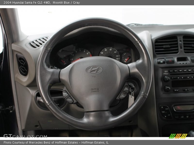 Moonlit Blue / Gray 2004 Hyundai Santa Fe GLS 4WD