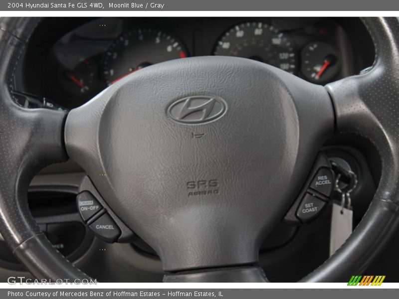 Moonlit Blue / Gray 2004 Hyundai Santa Fe GLS 4WD