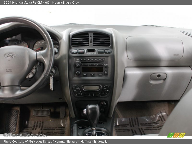 Moonlit Blue / Gray 2004 Hyundai Santa Fe GLS 4WD