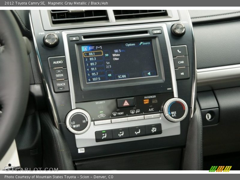 Magnetic Gray Metallic / Black/Ash 2012 Toyota Camry SE