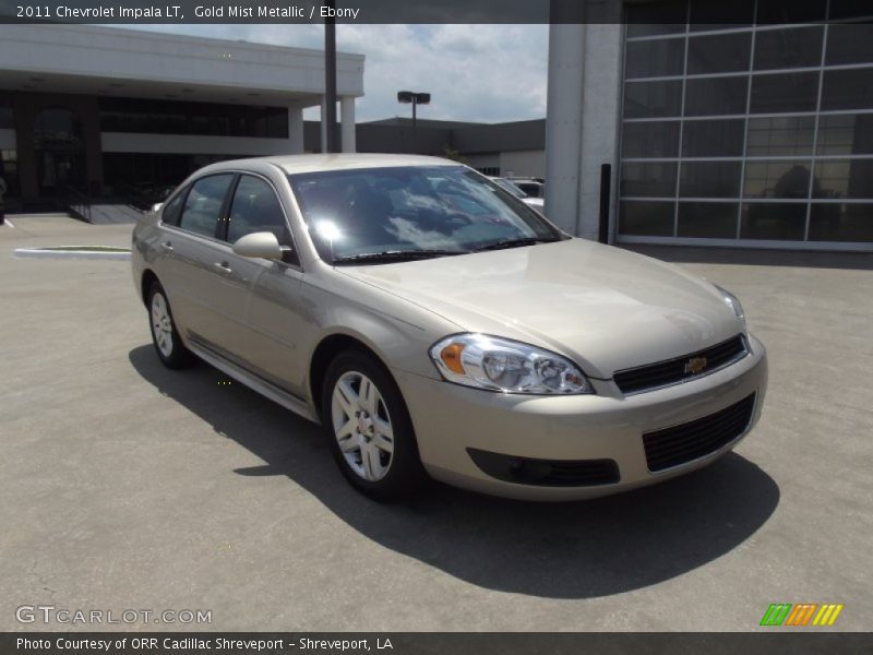 Gold Mist Metallic / Ebony 2011 Chevrolet Impala LT