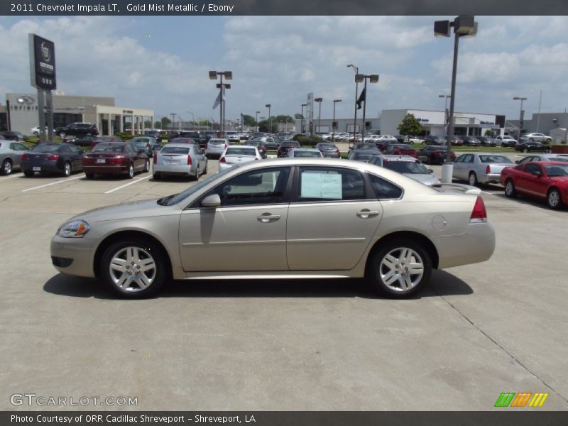 Gold Mist Metallic / Ebony 2011 Chevrolet Impala LT