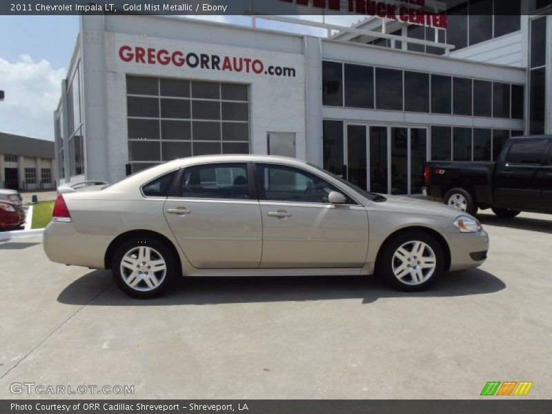 Gold Mist Metallic / Ebony 2011 Chevrolet Impala LT