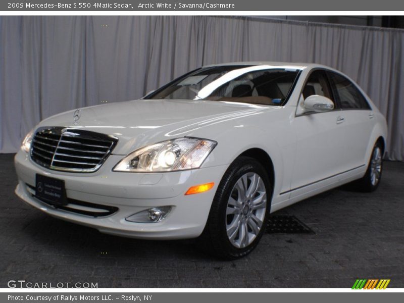 Arctic White / Savanna/Cashmere 2009 Mercedes-Benz S 550 4Matic Sedan