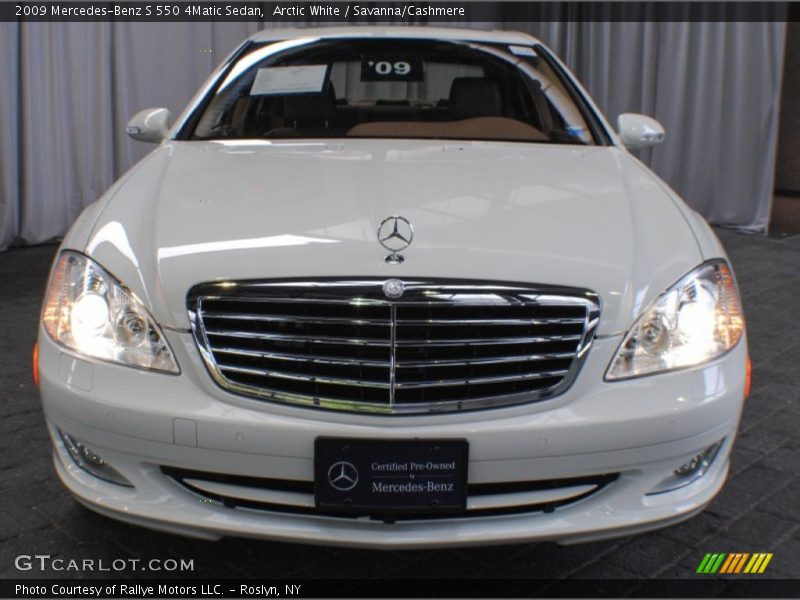 Arctic White / Savanna/Cashmere 2009 Mercedes-Benz S 550 4Matic Sedan