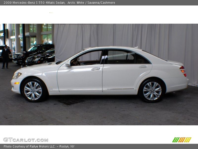 Arctic White / Savanna/Cashmere 2009 Mercedes-Benz S 550 4Matic Sedan