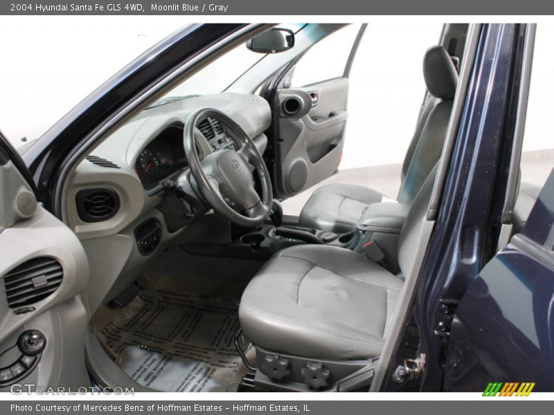 Moonlit Blue / Gray 2004 Hyundai Santa Fe GLS 4WD