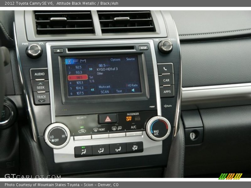 Attitude Black Metallic / Black/Ash 2012 Toyota Camry SE V6