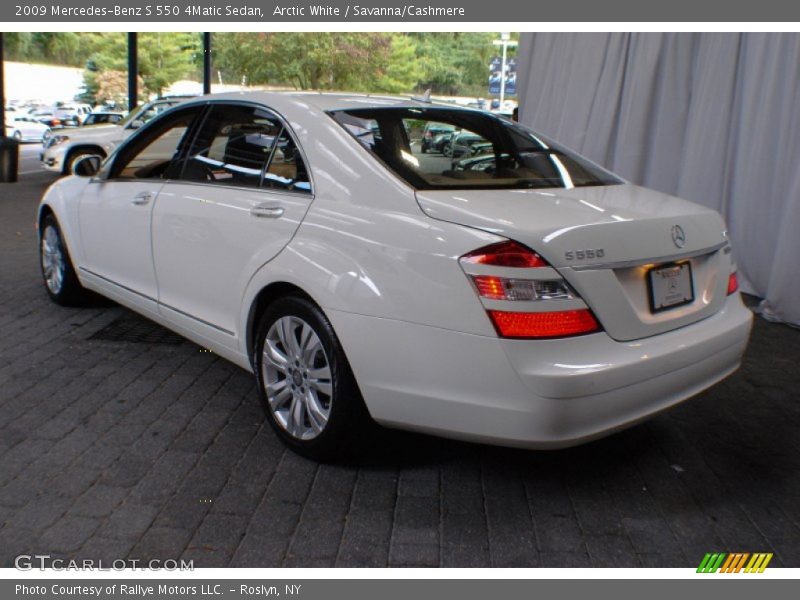 Arctic White / Savanna/Cashmere 2009 Mercedes-Benz S 550 4Matic Sedan